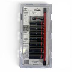 MILWAUKEE 49-66-7024 SHOCKWAVE 3/8 Drive 8pc Deep SAE Impact Sockets